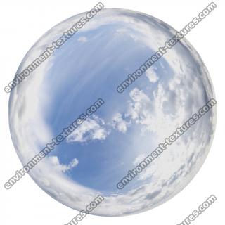 HDRi Skydome of Blue Clouded Sky 16K 